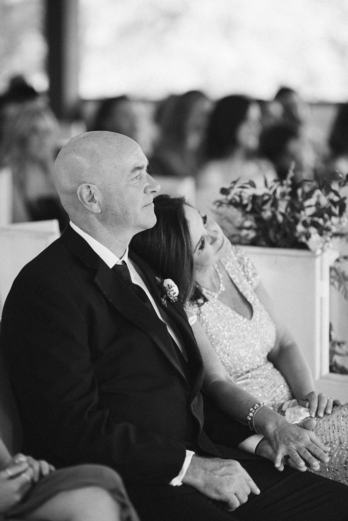 Wedding guests watching the ceremony - Rachel Fugate Photography