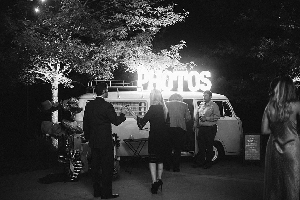 VW bus photo booth at Tennessee wedding - Rachel Fugate Photography
